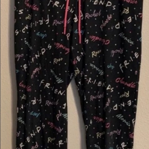 NWT Women's Friends Pajama Pants W/ Tie 2xl sizes Sleep Joggers - Picture 4 of 4